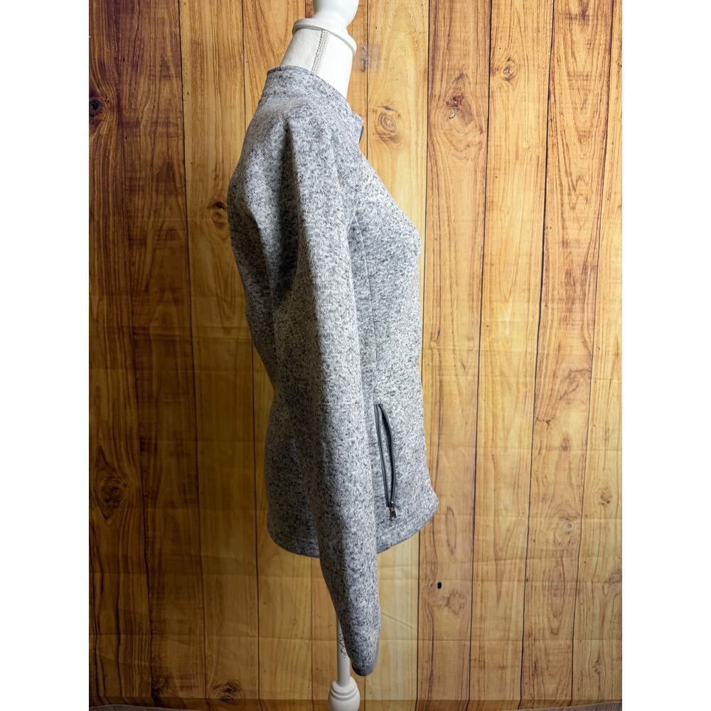 Vantage Fleece Full Zip Up Heathered Gray Women's Size M - Picture 4 of 7